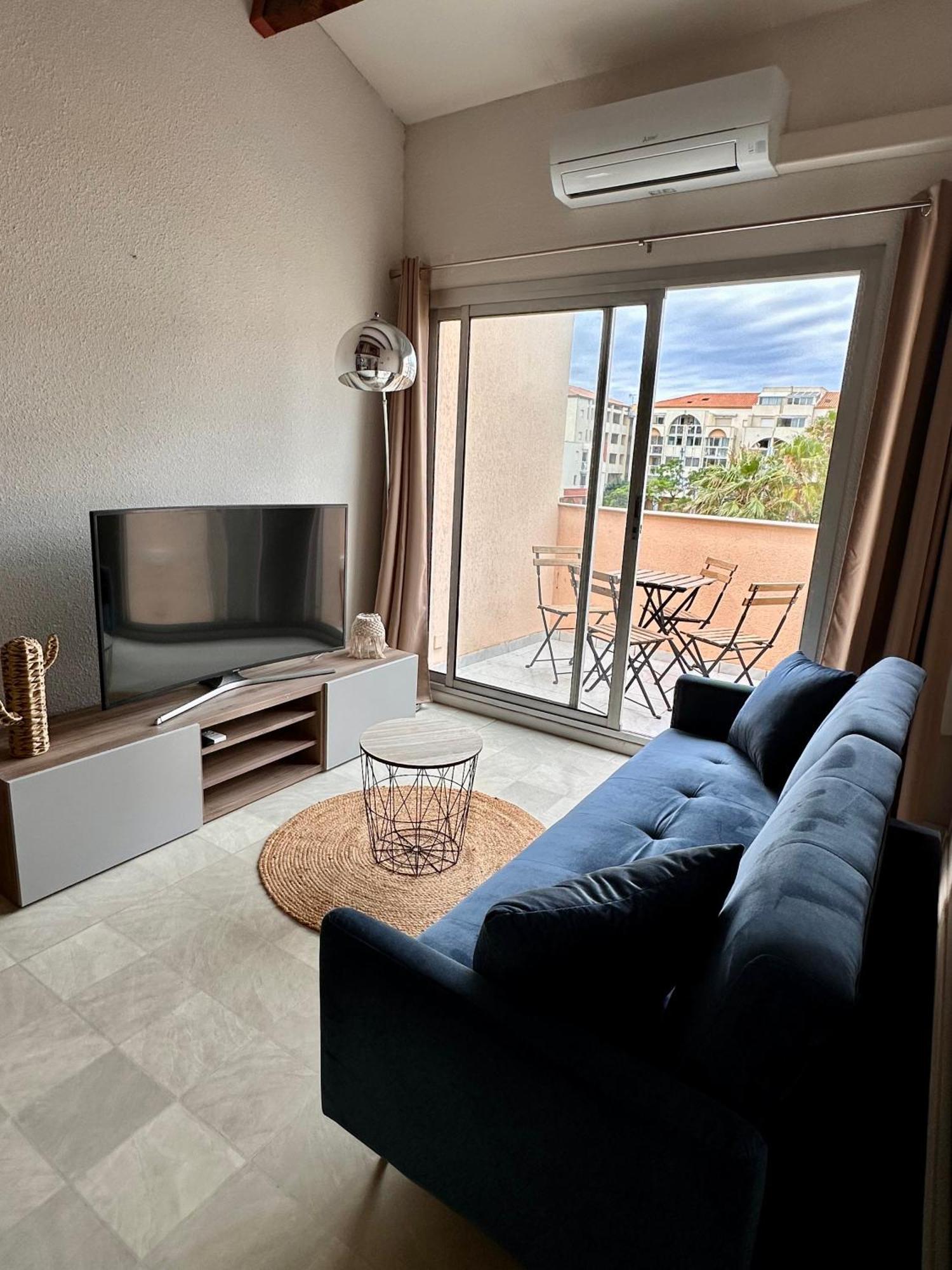 Evasion Setoise - Appartement Avec Balcon Vue Marina, Climatise, Parking - Situe A 200M De La Plage Sète Buitenkant foto